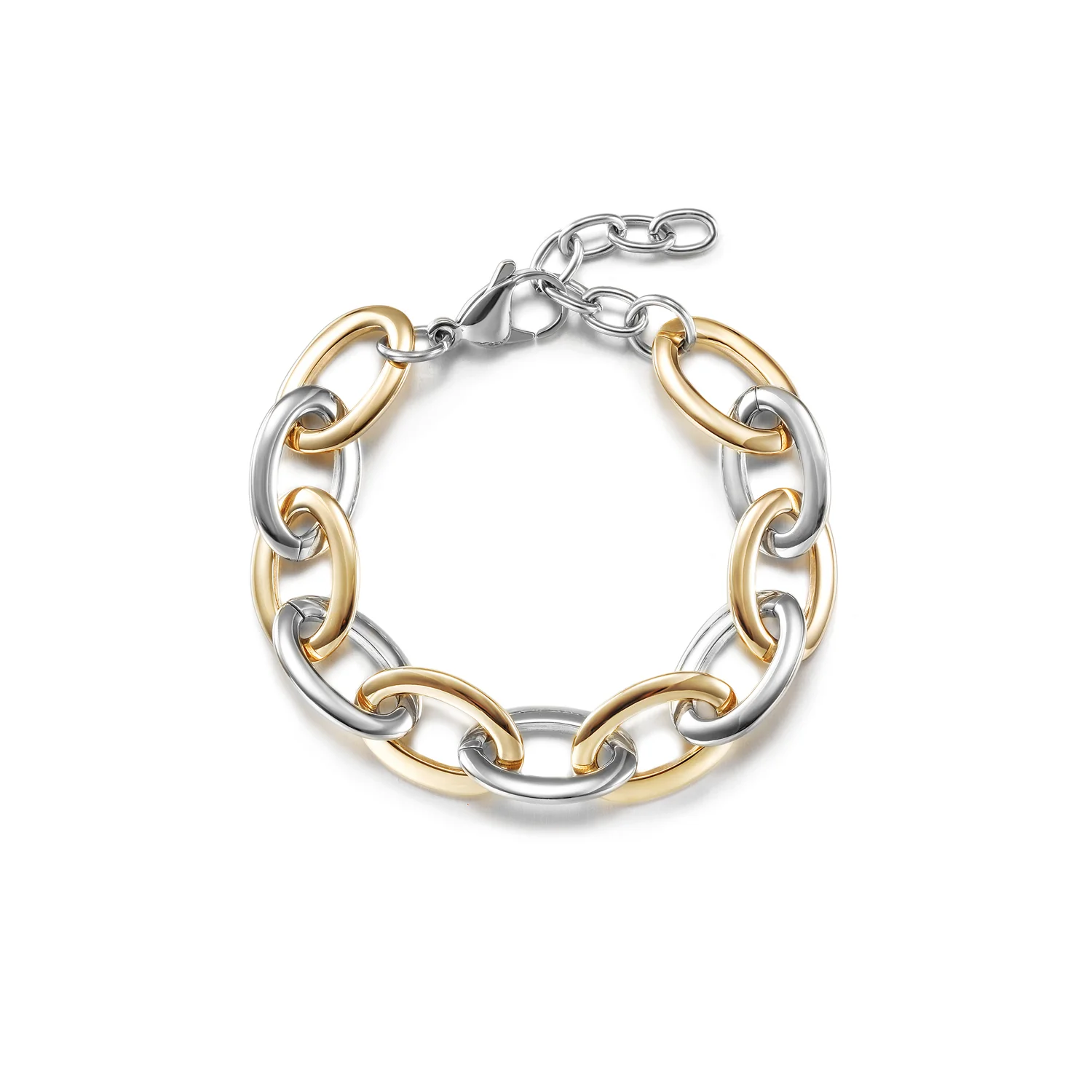 Ciunofor-Two-Tone-Oval-Link-Bracelet-01