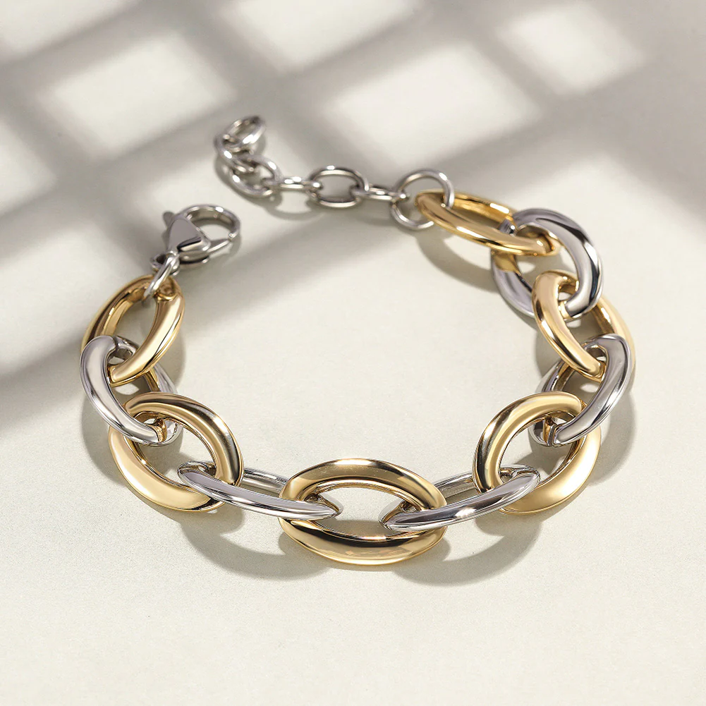 Ciunofor-Two-Tone-Oval-Link-Bracelet-02