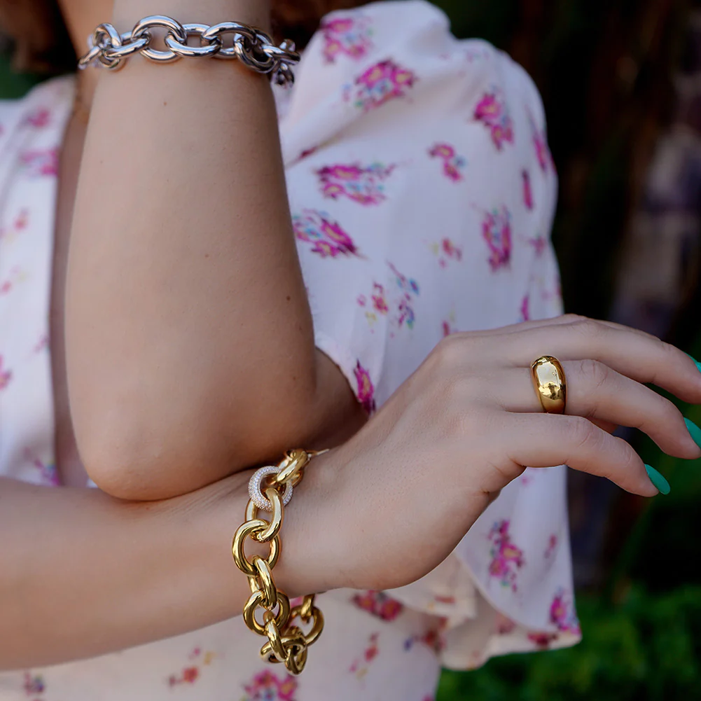 Ciunofor-Vintage-Link-Bracelet-Yellow-Gold-04